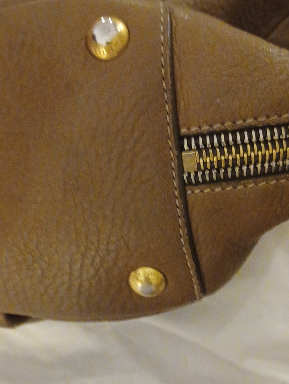 Prada Brown Leather Shoulder Bag - Classic Hobo - Picture 7 of 7